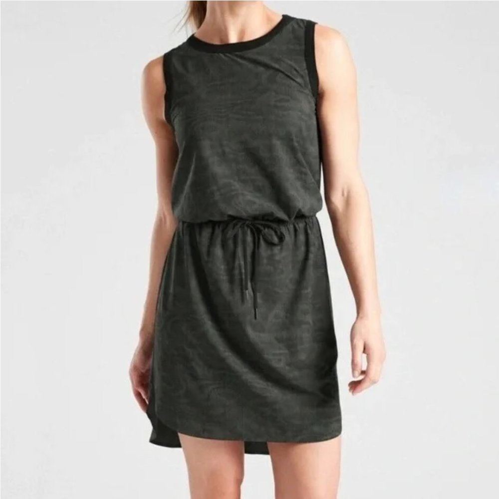 SOLD * Athleta Gray Rincon Mini Dress - Picture 1 of 7
